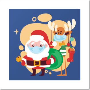 Masked Santa Claus Posters and Art